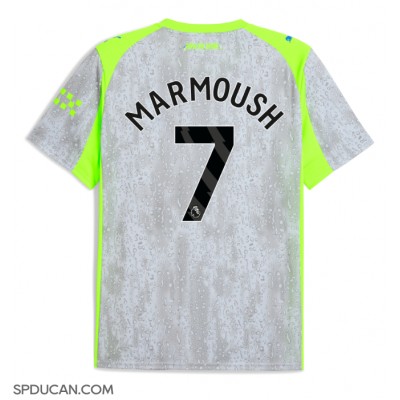 Muški Nogometni Dres Manchester City Omar Marmoush #7 Rezervni 2025-26 Kratak Rukav Muški Nogometni Dres Manchester City Omar Marmoush #7 Rezervni 2025-26 Kratak Rukav